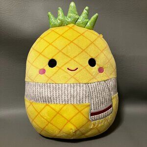 Squishmallows Maui the Pineapple 10” Winter Edition Plush Kellytoy Original